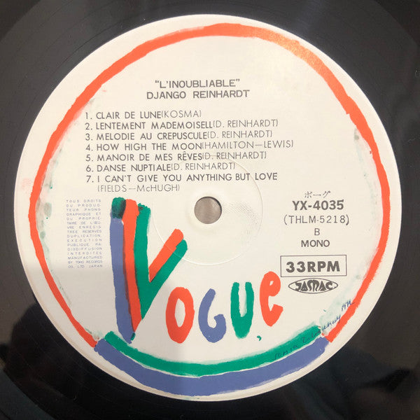 L'inoubliable Django Reinhardt