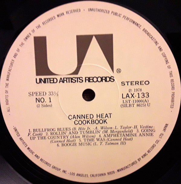 The Canned Heat Cook Book (The Best Of Canned Heat)