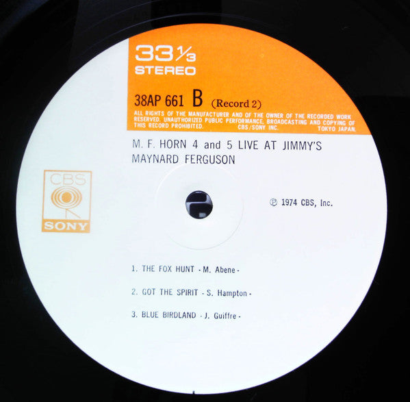 M.F. Horn 4&5: Live At Jimmy's
