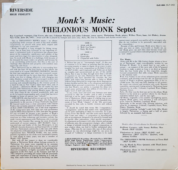 Monk's Music