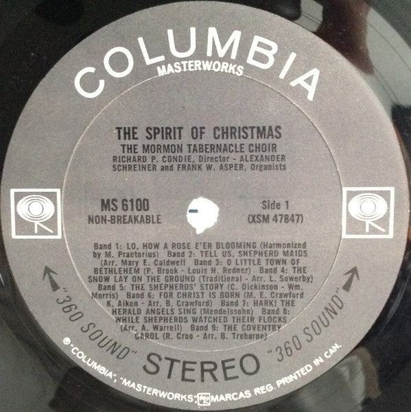 The Spirit Of Christmas: Christmas Carols Sung By The Mormon Tabernacle Choir