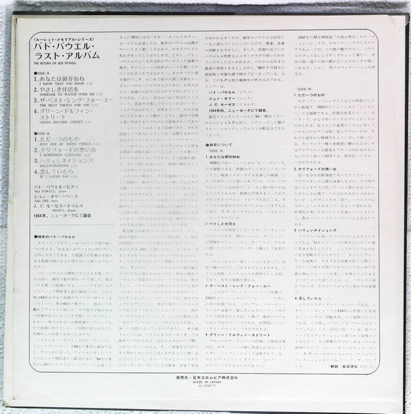 The Return Of Bud Powell