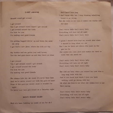 アイ・ゲット・アラウンド = I Get Around / 気にしないで = Don't Worry Baby