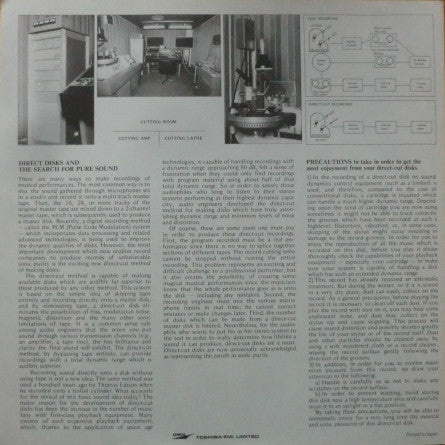 This Is Creation Studio Live in Direct to Disc Recording