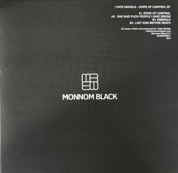 Master Release: State Of Control EP by I Hate Models