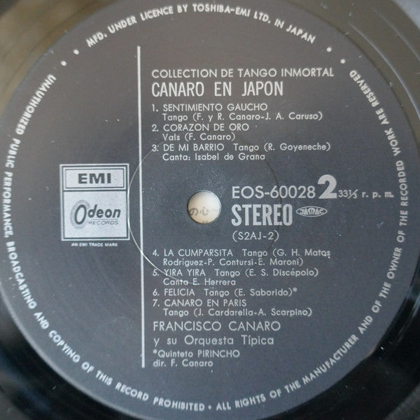 Canaro En Japón (Collection De Tango Inmortal)