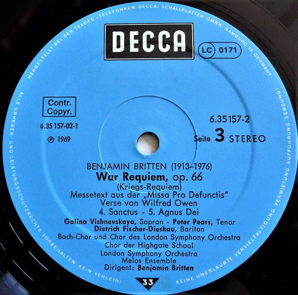 War Requiem - Kriegs-Requiem, Op. 66