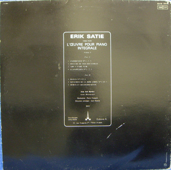 L'Œuvre Pour Piano Volume 1