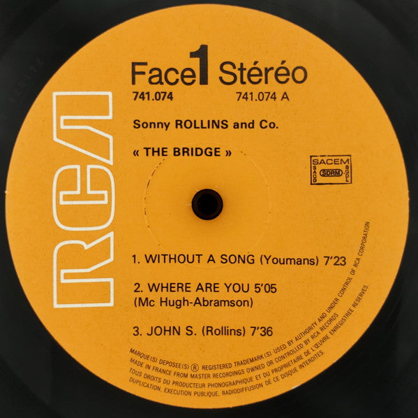 Vol 1: "The Bridge" / Vol 2: With Coleman Hawkins "Sonny Meets Hawk!"