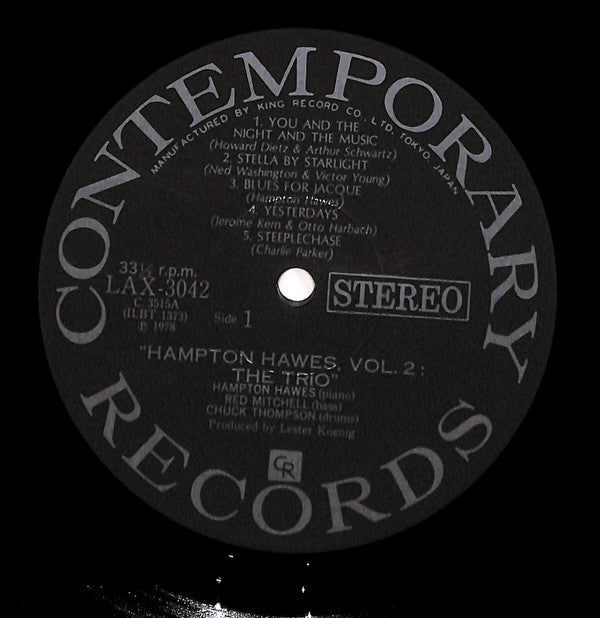 This Is Hampton Hawes Vol. 2: The Trio