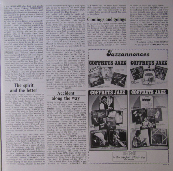 The Complete McKinney's Cotton Pickers Volumes 3/4 (1929-1930)