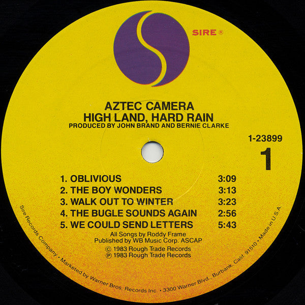 Release: High Land, Hard Rain-Vinyl-US-1983-1-23899, 9 23899-1-11929225