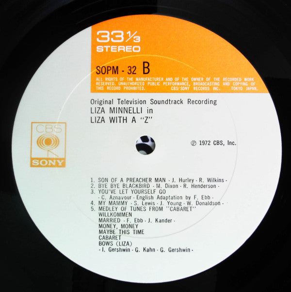 Liza With A "Z" (A Concert For Television)