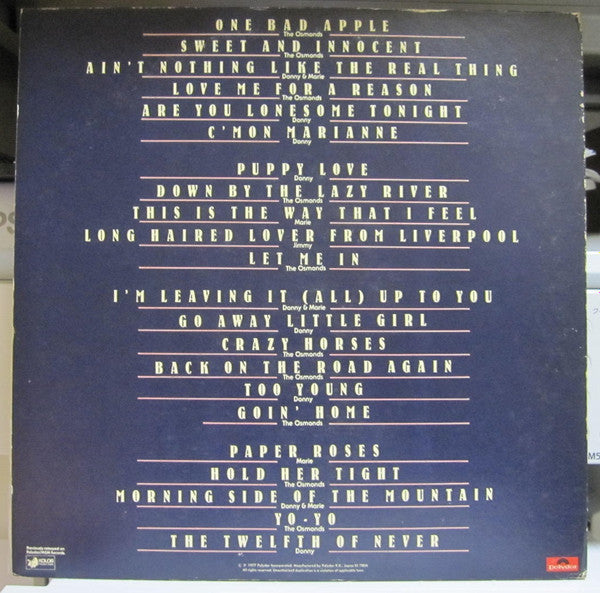 The Osmonds Greatest Hits