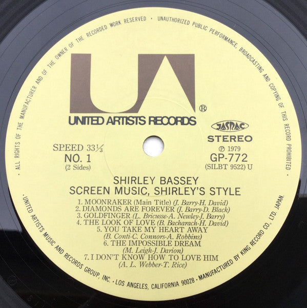 Screen Music, Shirley's Style