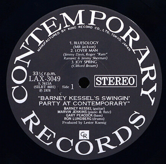 Barney Kessel's Swingin' Party At Contemporary