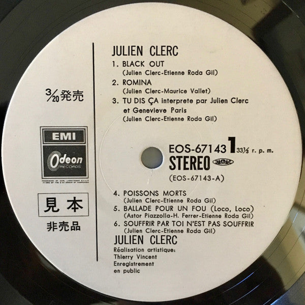 Julien Clerc (Enregistrement Public 1977)