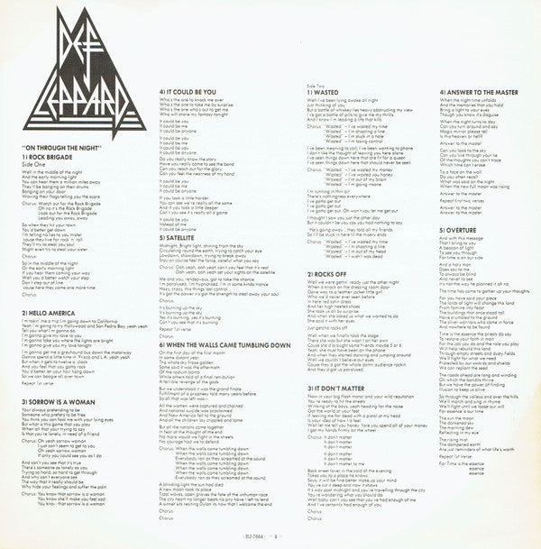 On Through The Night