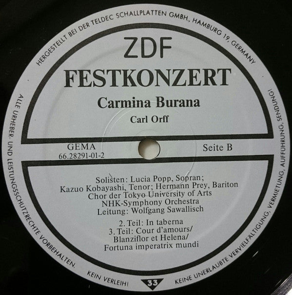 Festkonzert: Carmina Burana / Sinfonie Nr. 1