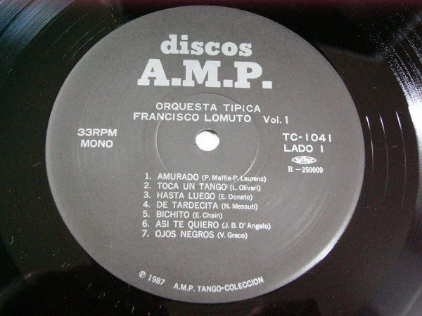 De Rincon A Rincon Orquesta Tipica Francisco Lomuto Vol.1