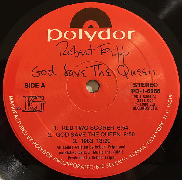 God Save The Queen / Under Heavy Manners