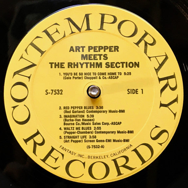 Art Pepper Meets The Rhythm Section