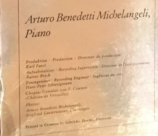 10 Mazurkas · Prélude Op. 45 · Ballade Op.23 · Scherzo Op. 31