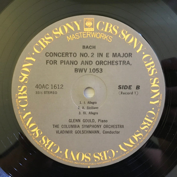 Gould Plays Bach / Piano Concertos