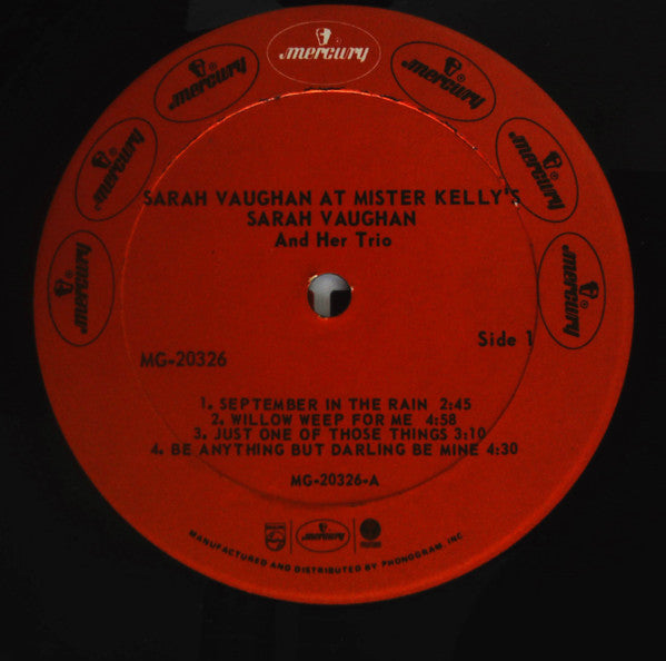 Sarah Vaughan At Mister Kelly's