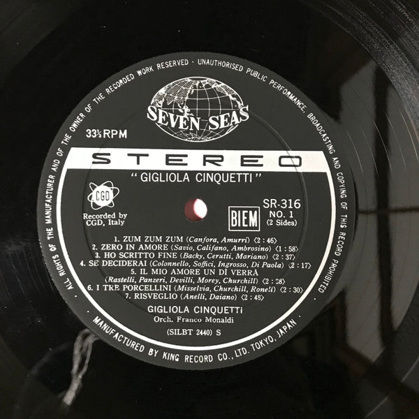 ズンズンズン/ジリオラ・チンクェッティ