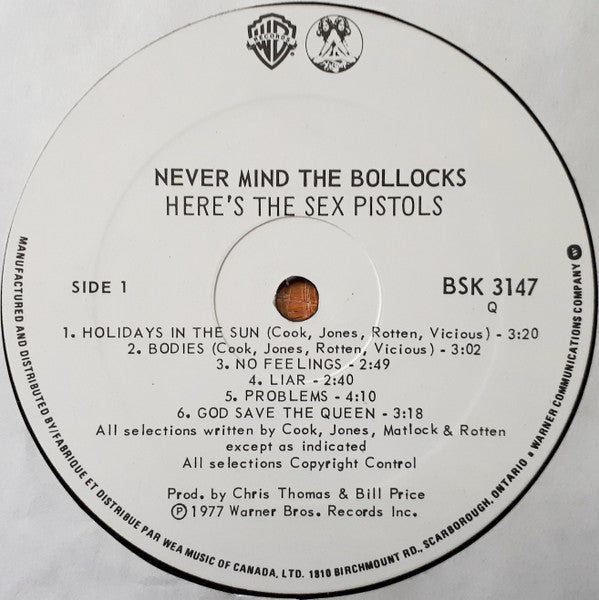 Never Mind The Bollocks Here's The Sex Pistols