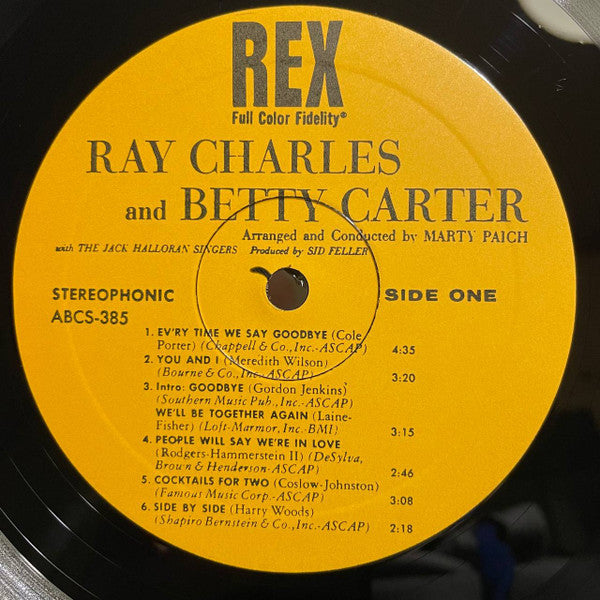 Ray Charles And Betty Carter With The Jack Halloran Singers