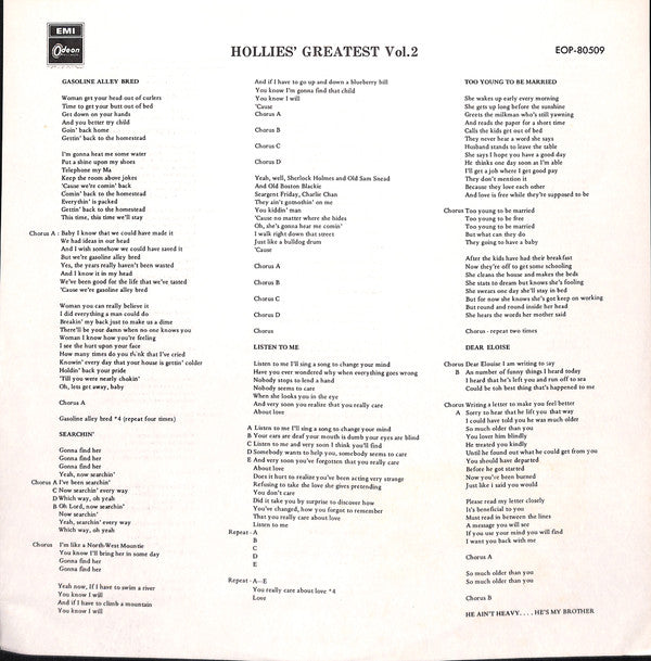 Hollies' Greatest Vol.2