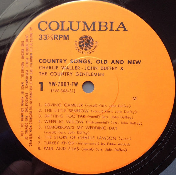 Country Songs, Old And New = 栄光のカントリー・ジェントルメン Vol.1