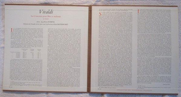 Les Concertos Pour Flûte De Vivaldi 2ème Série
