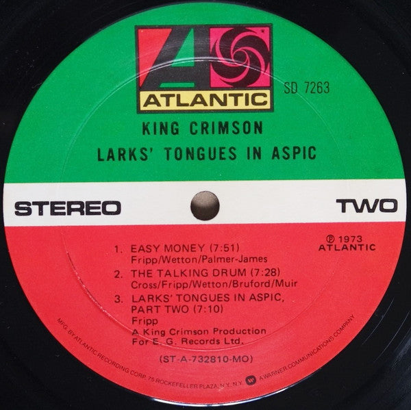 Larks' Tongues In Aspic