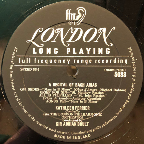 A Recital Of Bach And Handel Arias