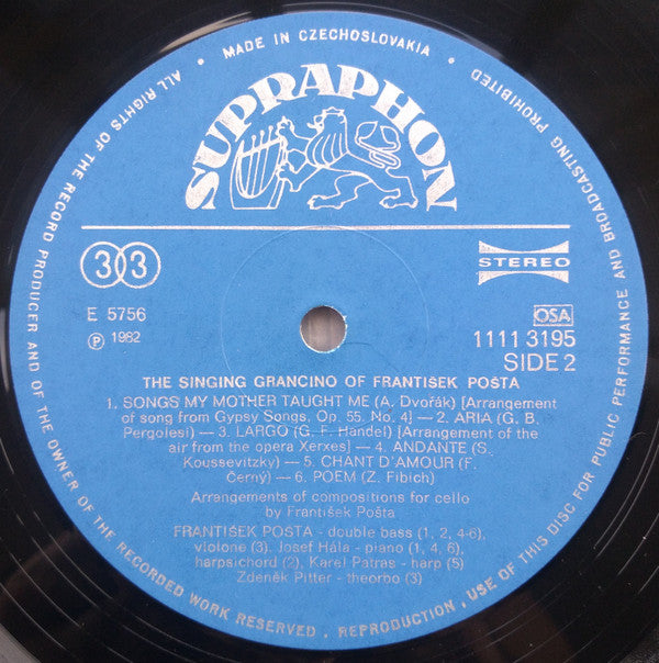 Zpívající Kontrabas Františka Pošty