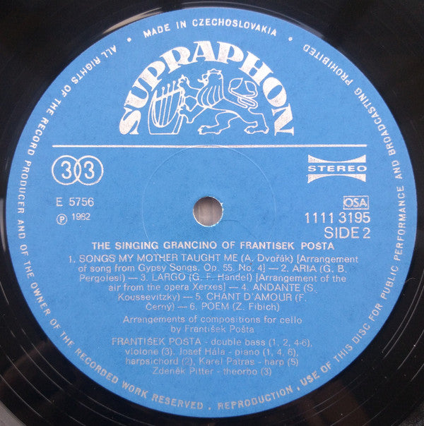 Zpívající Kontrabas Františka Pošty