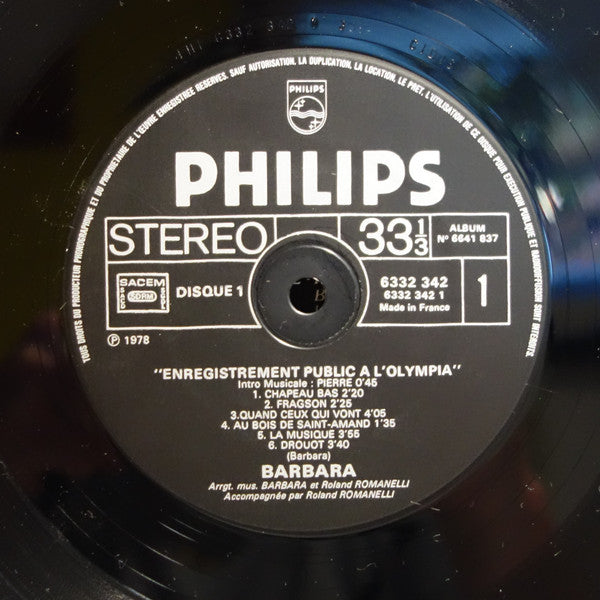 Les Insomnies / Enregistrement Public A L'Olympia