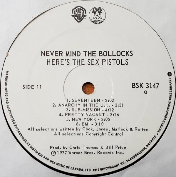 Never Mind The Bollocks Here's The Sex Pistols