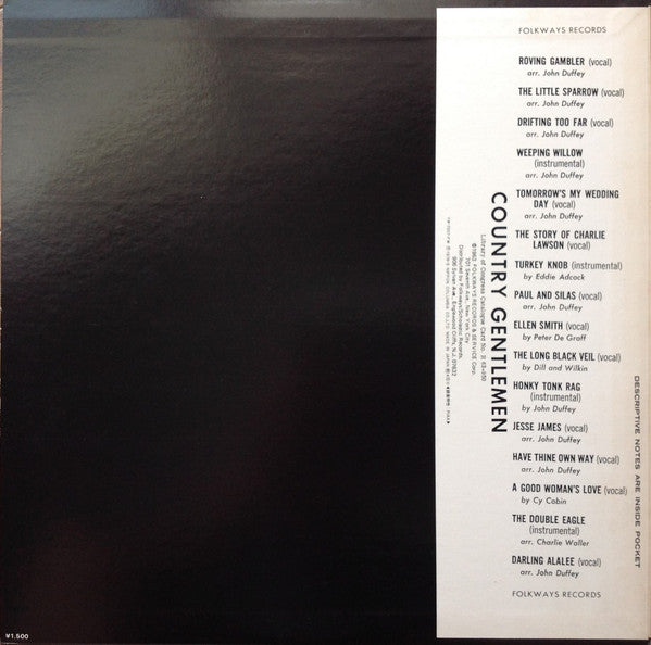 Country Songs, Old And New = 栄光のカントリー・ジェントルメン Vol.1