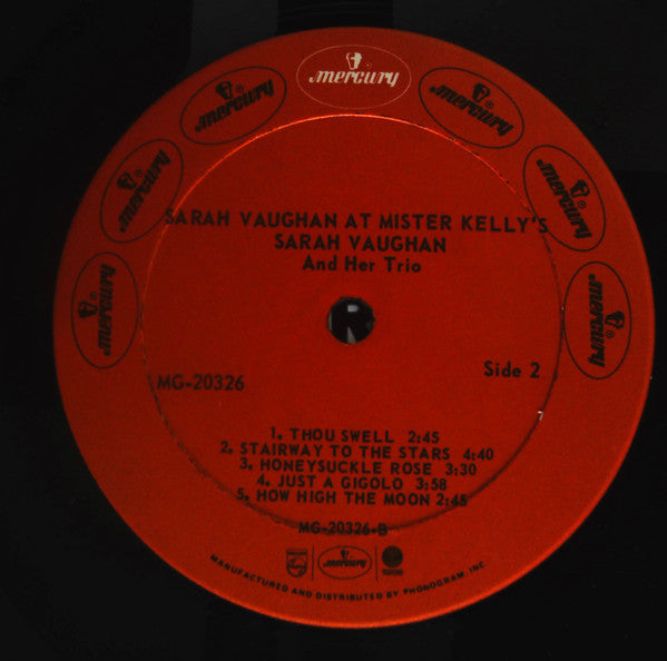 Sarah Vaughan At Mister Kelly's