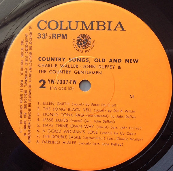 Country Songs, Old And New = 栄光のカントリー・ジェントルメン Vol.1