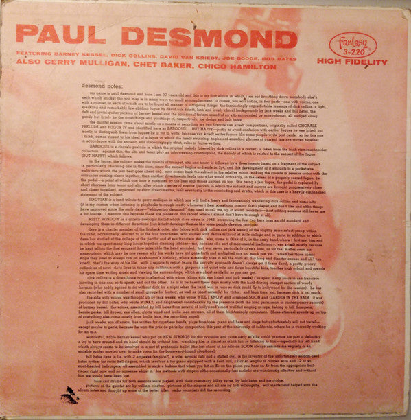 Gerry Mulligan / Paul Desmond