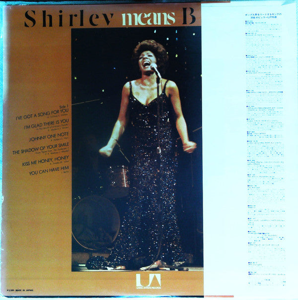 Shirley Means Bassey