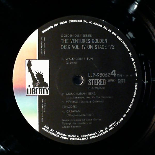 Ventures On Stage '72 -  Golden Disk Vol. 4