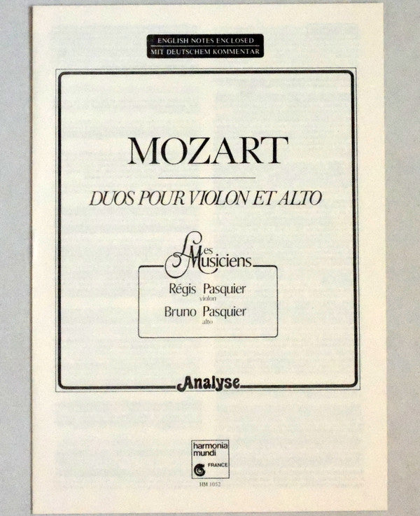 Duos Pour Violon Et Alto