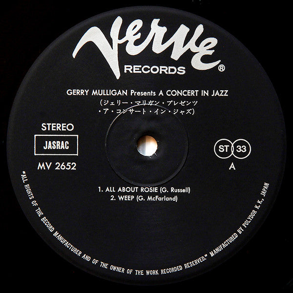 Gerry Mulligan Presents A Concert In Jazz