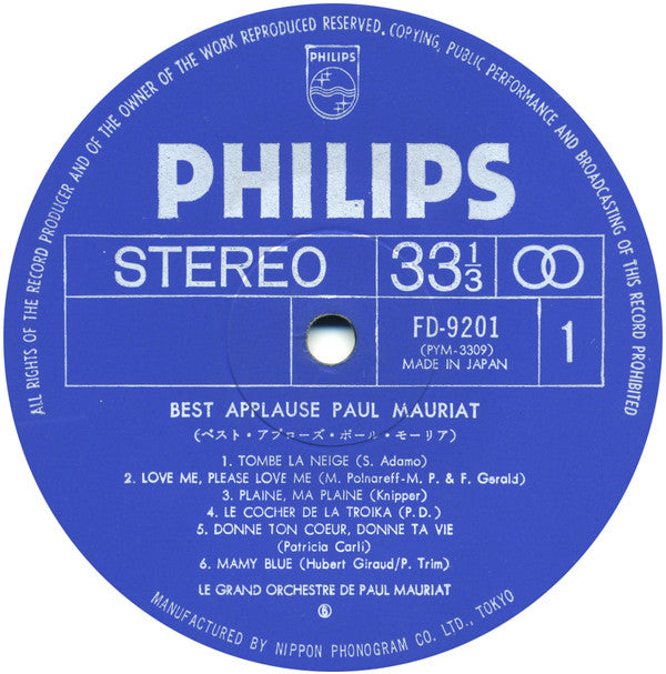 Best Applause Paul Mauriat